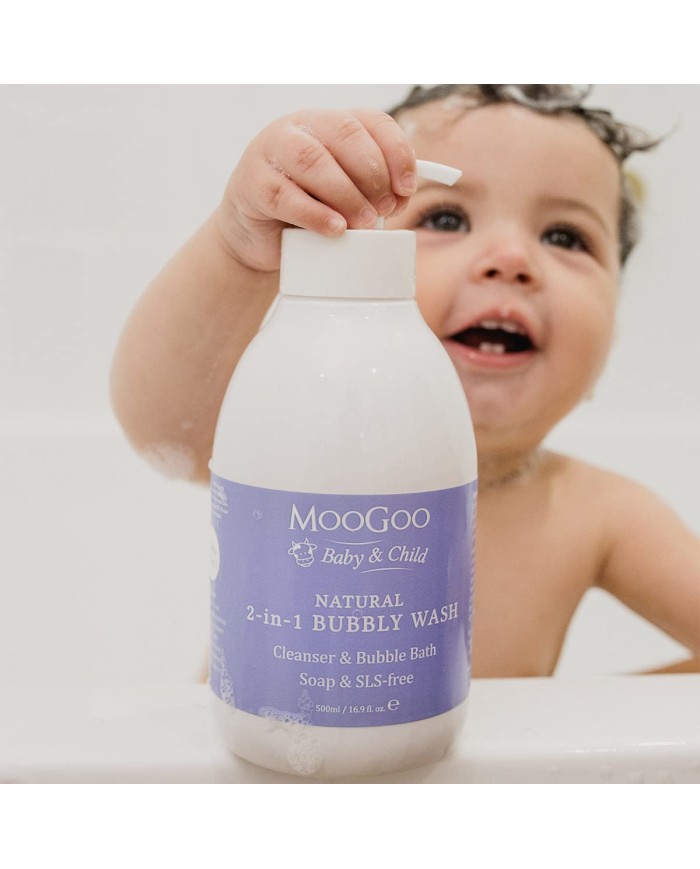MooGoo 2-in-1 Bubbly Wash - A gentle cleansing baby bubble bath