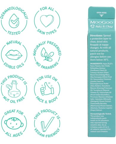 MooGoo Nappy Balm - A naturally gentle diaper cream for sensitive baby skin