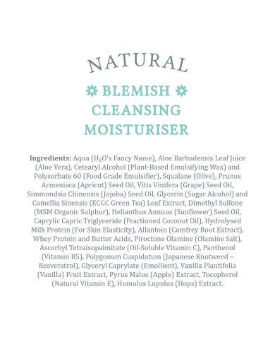 MooGoo Blemish Cleansing Moisturiser 75g