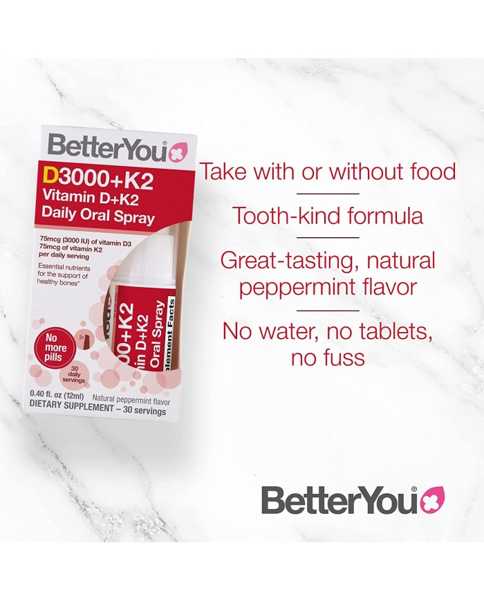 BetterYou Dlux plus vitamin D and K2 oral spray 15ml