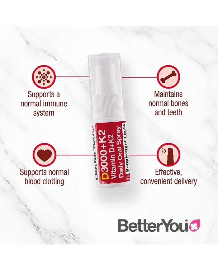 BetterYou Dlux plus vitamin D and K2 oral spray 15ml