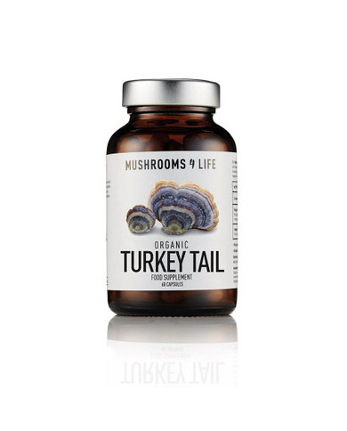 Mushrooms 4 Life Organic Turkey Tail Mushroom - 60 Capsules