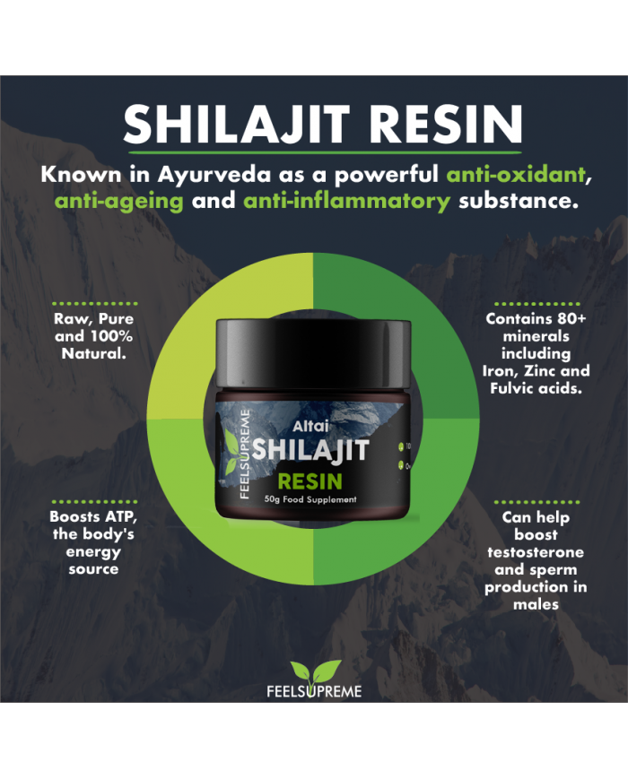 FeelSupreme Altai Shilajit Resin | 50g