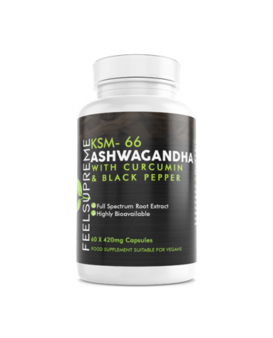 FeelSupreme KSM66 Ashwagandha with Curcumin