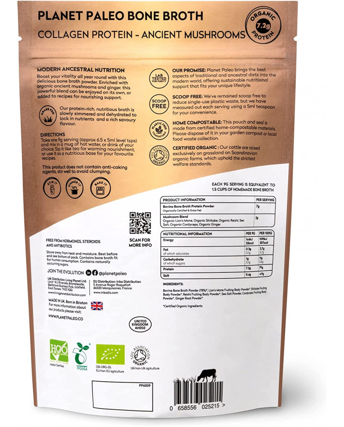 Planet Paleo  Organic Bone Broth - Ancient Mushrooms