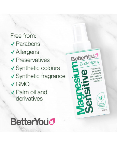 BetterYou magnesium oil Sensitive spray 100ml
