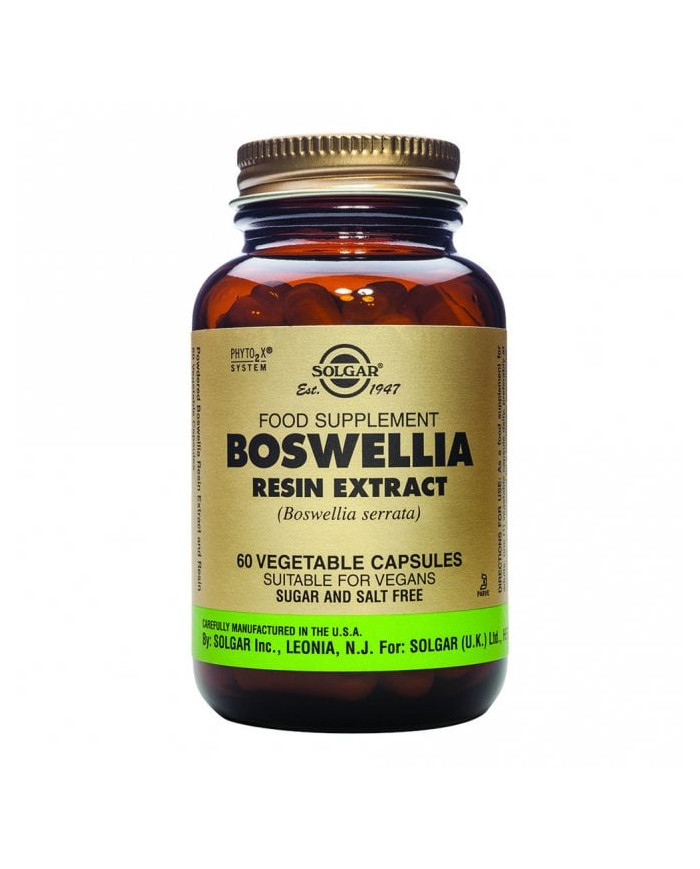 Solgar Boswellia Resin Extract 60 Capsules