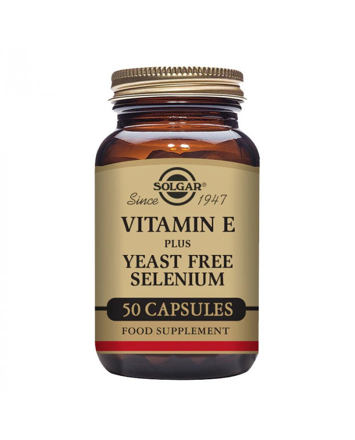 Solgar Vitamin E with Yeast ree Selenium 100 Capsules