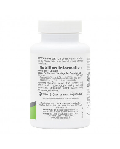 Natures Plus pro Curcumin longvida 60 Caps