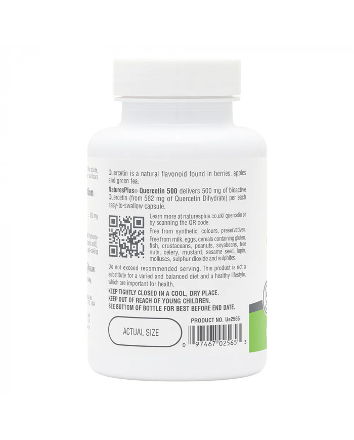 Natures Plus Quercetin 500, 60 Caps