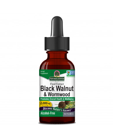 Nature’s Answer Black Walnut & Wormwood Liquid Extract 1 oz Alcohol Free