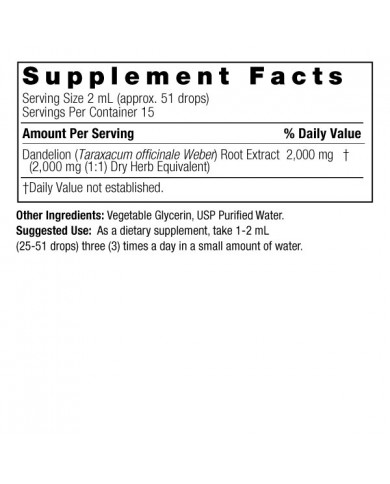 Nature's Answer Dandelion Root 1oz Alcohol Free