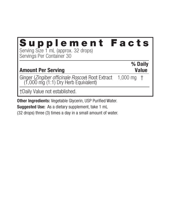 Nature's Answer Ginger Root 1oz Alcohol Free