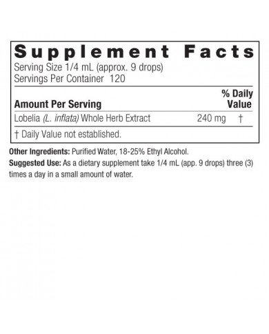 Nature's Answer Lobelia Herb 1oz Low Alcohol