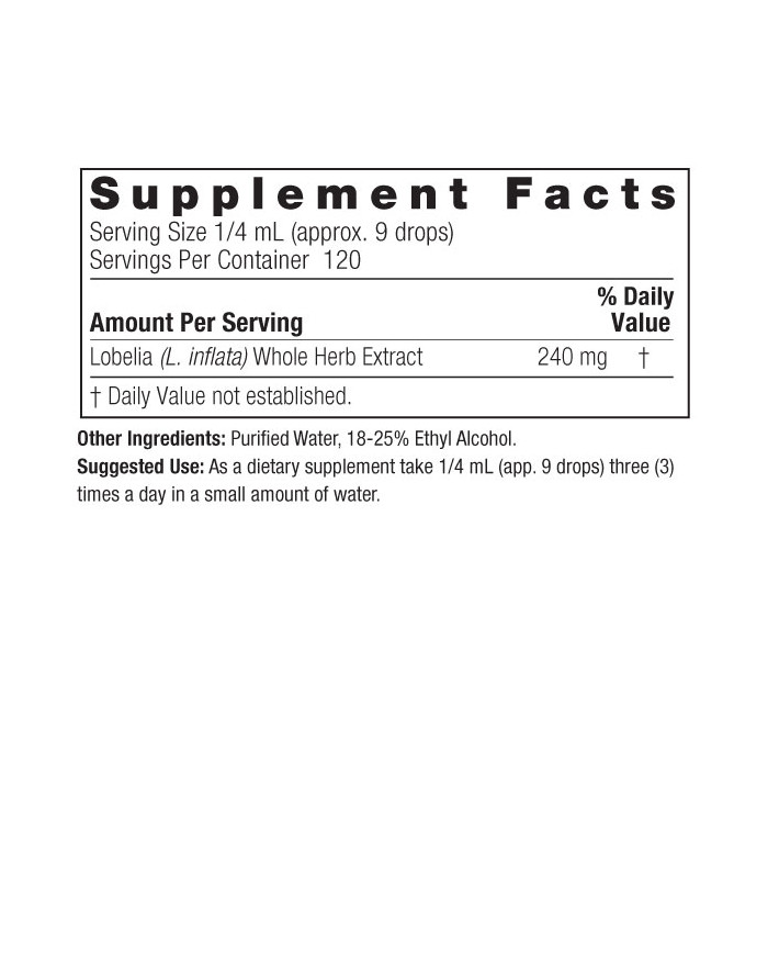 Nature's Answer Lobelia Herb 1oz Low Alcohol