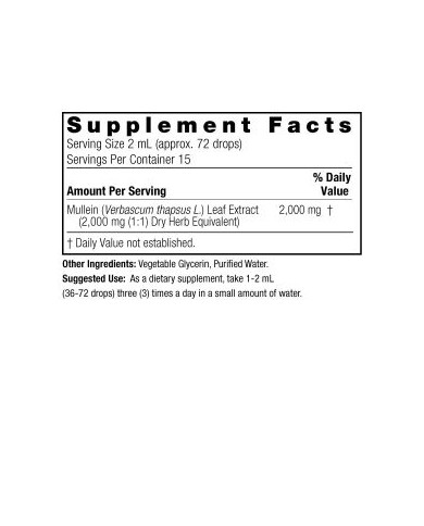 Nature's Answer Mullein Leaf Liquid Extract 1oz