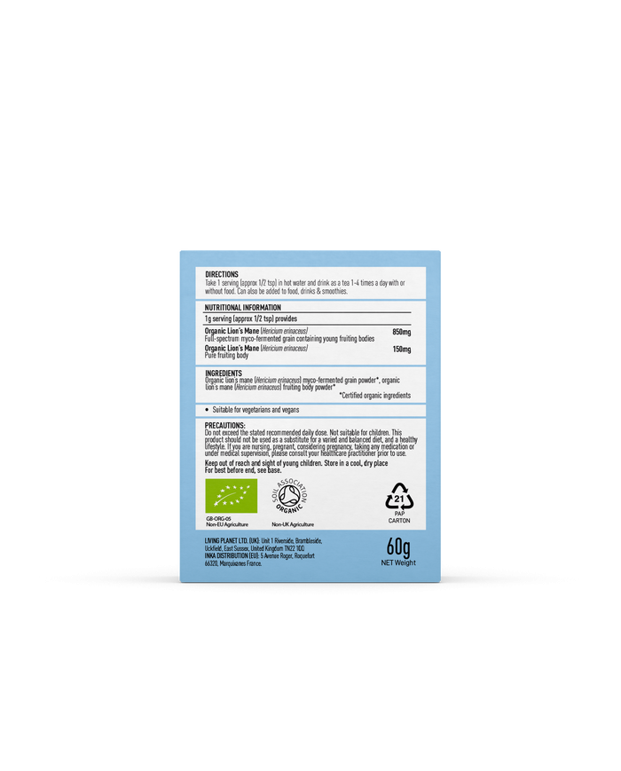Organic Lion's Mane Focus Extract Powder