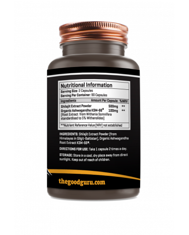 The Good Guru Shilajit 90 capsules