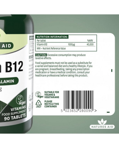 Natures Aid Vitamin B12 (Sublingual)