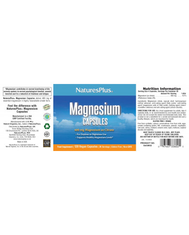 Nature's Plus KalmAssure® Magnesium 120 Capsules