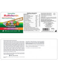 Nature's Plus Animal Parade® GOLD Multivitamin Childrens 60 Chewables - Assorted