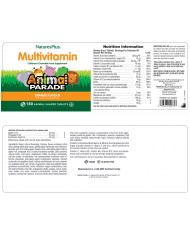 Nature's Plus  Animal Parade® GOLD Multivitamin Children's 120 Chewables - Orange
