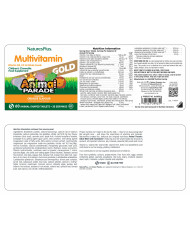 Nature's Plus  Animal Parade® GOLD Multivitamin Children's 60 Chewables - Orange