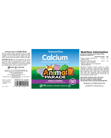 Nature's Plus Animal Parade® Calcium Children's Chewables