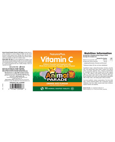 Nature's Plus Animal Parade® Vitamin C Children's Chewables