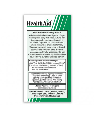 HealthAid  Aloe Vera 5000mg Capsules