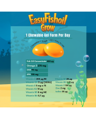 easyVit Omega 3 Fish Oil Supplement for Daily Use Suitable for Kids - EasyFishoil Grow