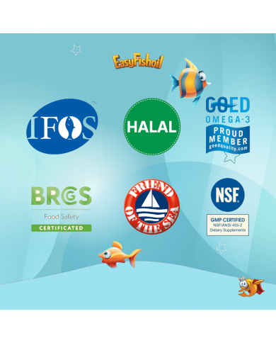 easyVit Omega 3 Fish Oil Supplement for Daily Use Suitable for Kids - EasyFishoil Grow