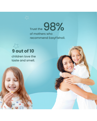 easyVit Omega 3 Fish Oil Supplement for Daily Use Suitable for Kids - EasyFishoil Grow
