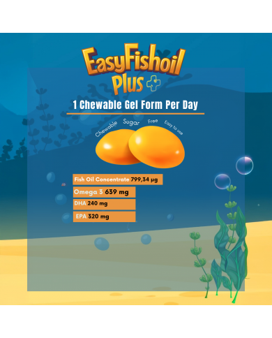 easyVit Omega 3 Fish Oil Supplements For Kids - EasyFishoil Plus