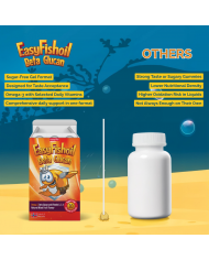 easyVit Omega 3 + Beta Glucan, Vitamins A, C, D For Children EasyFishoil Beta