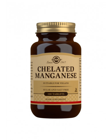 Solgar Chelated Manganese Tablets - Pack of 100