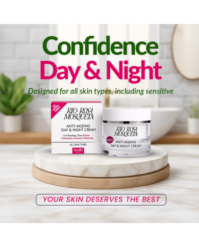 Rio Rosa Mosqueta Day & Night Cream – Hydrating Anti-Ageing Rosehip Moisturiser