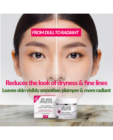 Rio Rosa Mosqueta Day & Night Cream – Hydrating Anti-Ageing Rosehip Moisturiser
