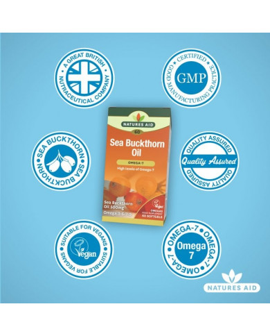 Natures Aid Sea Buckthorn Oil 500mg