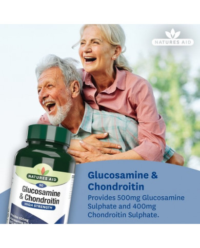 Natures Aid Glucosamine & Chondroitin High Strength 120 tablets