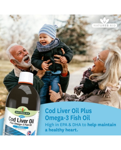 Natures Aid Cod Liver Oil Liquid