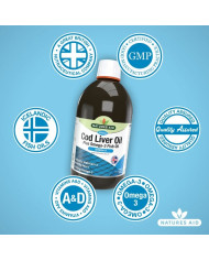Natures Aid Cod Liver Oil Liquid