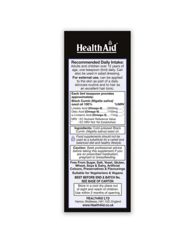 Black Seed Oil Liquid HealthAid