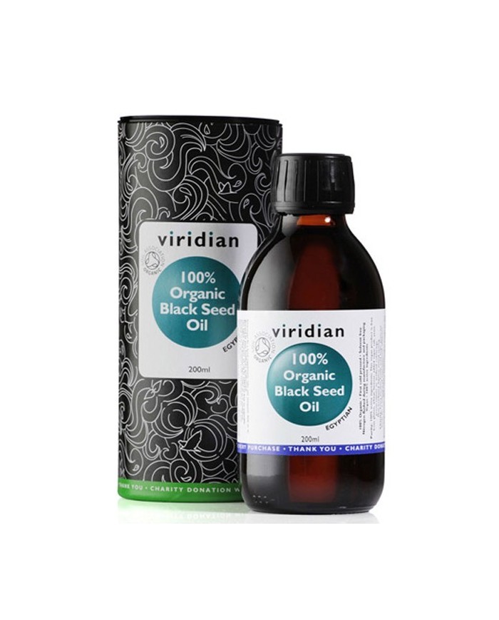 Viridian 100% Organic Black Seed Oil 200ml /500ml