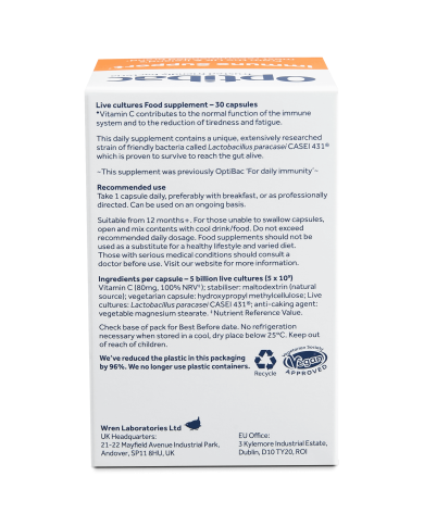 Optibac probiotics For daily immunity 30 Capsules